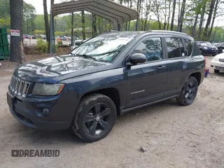 2014 Jeep Compass Sport with VIN 1C4NJDBB5ED776679, listed as a IAAI auction lot 41992146 with 145,706 mi miles. Bid and sale history available at carsss.com. Image 2.