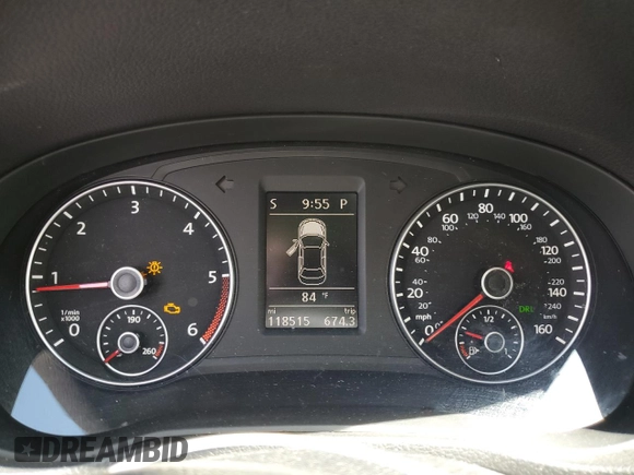 2014 Volkswagen Passat SEL Premium with VIN 1VWCN7A32EC018096, listed as a Copart auction lot 56972805 with 118,515 mi miles and Non repairable. Bid and sale history available at DreamBid. Image 9.