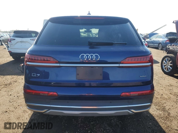 2021 Audi Q7 Premium Plus с VIN WA1LXAF76MD040708, выставлен на аукционе Copart как лот 53550155 с пробегом 53 207 миль миль и Списание • Salvage title. История ставок и продаж доступна на DreamBid. Изображение 6.
