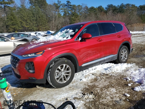 2020 Hyundai Santa Fe SEL with VIN 5NMS3CAD9LH279665, listed as a Copart auction lot 41448755 with 24,779 mi miles and Salvage Title. Bid and sale history available at carsss.com. Image 1.