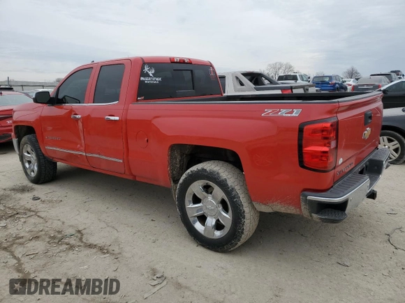 2015 Chevrolet Silverado 1500 LTZ with VIN 1GCVKSEC3FZ358941, listed as a Copart auction lot 44677875 with 157,445 mi miles and Salvage Title. Bid and sale history available at carsss.com. Image 2.