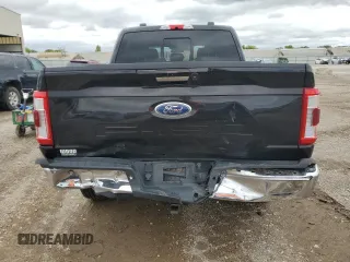 2021 Ford F-150 XL with VIN 1FTFW1E56MFA78191, listed as a Copart auction lot 57582025 with 92,347 mi miles and Salvage title. Bid and sale history available at DreamBid. Image 6.
