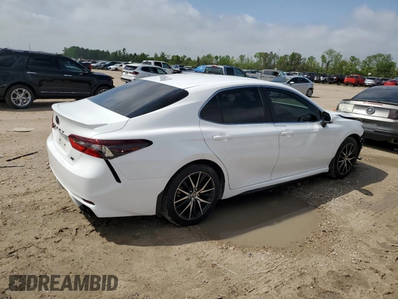 2023 Toyota Camry SE with VIN 4T1G11AKXPU767953, listed as a Copart auction lot 50728415 with 63,249 mi miles and Salvage Title. Bid and sale history available at DreamBid. Image 3.