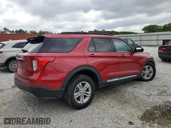 2020 Ford Explorer XLT z VIN 1FMSK8DH1LGC40151, wystawiony jako Copart lot #54750995 z przebiegiem 56 415 mil mil oraz Szkoda całkowita • Salvage title. Historia ofert i sprzedaży dostępna na DreamBid. Obrazek 3.