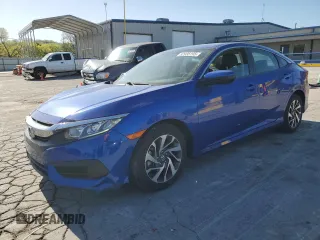 2018 Honda Civic Sedan EX with VIN 2HGFC2F77JH600854, listed as a Copart auction lot 52935195 with 64,161 mi miles and Salvage Title. Bid and sale history available at carsss.com. Image 1.
