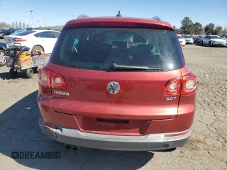 2010 Volkswagen Tiguan with VIN WVGAV9AX4AW003953, listed as a Copart auction lot 48369585 with 108,467 mi miles and Salvage Title. Bid and sale history available at DreamBid. Image 6.