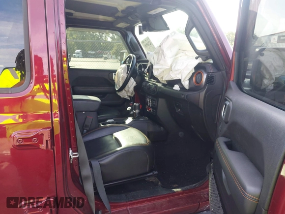 2021 Jeep Gladiator Mojave with VIN 1C6JJTEG8ML592381, listed as a IAAI auction lot 42369581 with 75,295 mi miles and . Bid and sale history available at DreamBid. Image 5.