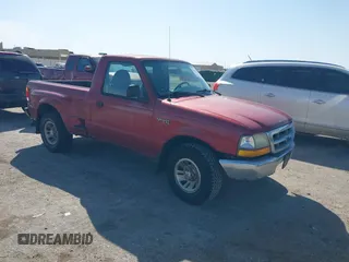 1999 Ford Ranger XL with VIN 1FTYR10C9XPA61440, listed as a IAAI auction lot 41781600 with 295,619 mi miles. Bid and sale history available at carsss.com. Image 1.