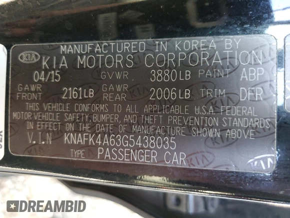 2016 Kia Forte LX with VIN KNAFK4A63G5438035, listed as a Copart auction lot 72098144 with 137,902 mi miles and Salvage Title. Bid and sale history available at carsss.com. Image 14.