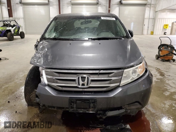 2012 Honda Odyssey Touring with VIN 5FNRL5H98CB028309, listed as a Copart auction lot 57663485 with 233,921 mi miles and Salvage title. Bid and sale history available at DreamBid. Image 5.