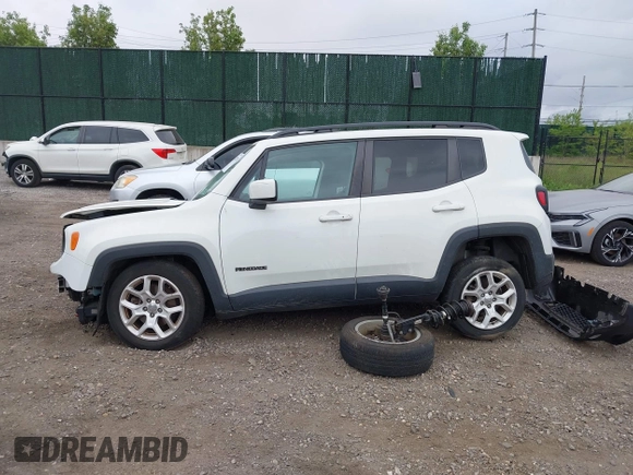2017 Jeep Renegade Latitude z VIN ZACCJBBB4HPG04483, wystawiony jako IAAI lot #42252208 z przebiegiem 68 088 mil mil oraz . Historia ofert i sprzedaży dostępna na DreamBid. Obrazek 13.