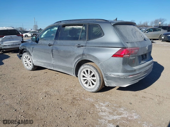 2020 Volkswagen Tiguan S with VIN 3VV1B7AX2LM133073, listed as a IAAI auction lot 41340634 with 70,342 mi miles. Bid and sale history available at carsss.com. Image 3.
