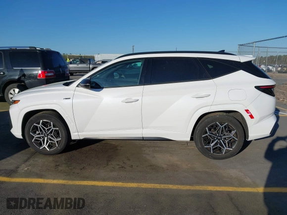 2022 Hyundai Tucson N Line with VIN KM8JF3AE6NU122193, listed as a IAAI auction lot 41880185 with 17,966 mi miles. Bid and sale history available at carsss.com. Image 14.