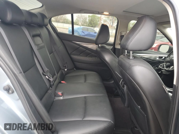 2017 Infiniti Q50 Signature Edition with VIN JN1EV7AR1HM835769, listed as a Copart auction lot 55125745 with 97,290 mi miles and Salvage title. Bid and sale history available at DreamBid. Image 10.