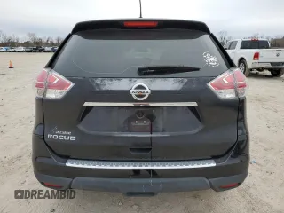 2015 Nissan Rogue S with VIN KNMAT2MT9FP511816, listed as a Copart auction lot 46486825 with 139,709 mi miles and Salvage Title. Bid and sale history available at DreamBid. Image 6.