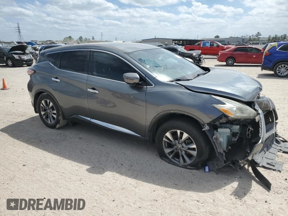 2016 Nissan Murano SV with VIN 5N1AZ2MG3GN131204, listed as a Copart auction lot 49336345 with 158,772 mi miles and Salvage Title. Bid and sale history available at carsss.com. Image 4.