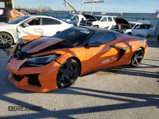 2023 Chevrolet Corvette 3LZ with VIN 1G1YF3D39P5601842, listed as a Copart auction lot 82047124 with 7,330 mi miles and Salvage title. Bid and sale history available at DreamBid. Image 1.
