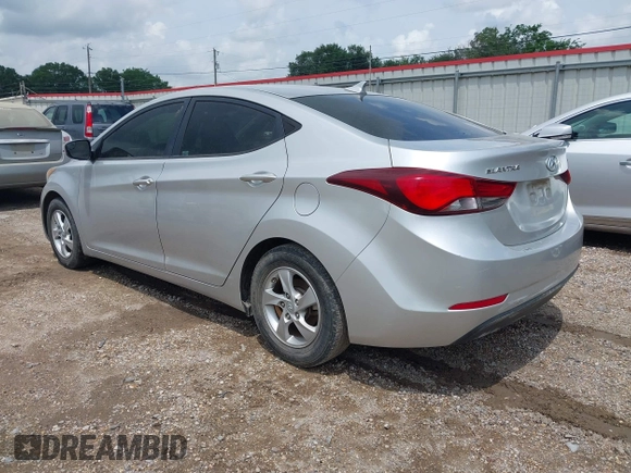 2015 Hyundai Elantra SE with VIN 5NPDH4AE9FH549073, listed as a IAAI auction lot 42113615 with 124,115 mi miles and . Bid and sale history available at DreamBid. Image 3.