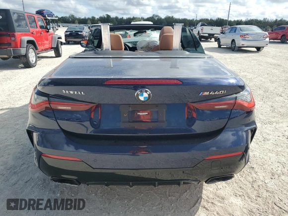2023 BMW 4 Series M440i with VIN WBA53AT03PCL15153, listed as a Copart auction lot 85457074 with Not Provided miles and Salvage Title. Bid and sale history available at DreamBid. Image 6.