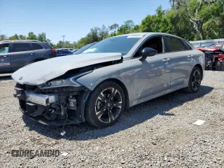 2021 Kia K5 GT-Line with VIN 5XXG64J27MG022120, listed as a Copart auction lot 53398665 with 127,257 mi miles and Salvage Title. Bid and sale history available at carsss.com. Image 1.