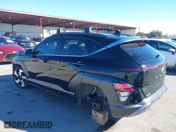 2024 Hyundai Kona Limited with VIN KM8HE3A39RU156344, listed as a IAAI auction lot 41396108 with 12,192 mi miles. Bid and sale history available at carsss.com. Image 3.