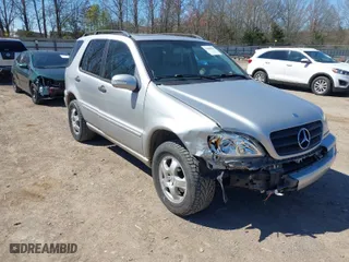 2002 Mercedes-Benz M-Class with VIN 4JGAB54E02A298284, listed as a IAAI auction lot 41880546 with 174,308 mi miles. Bid and sale history available at carsss.com. Image 1.