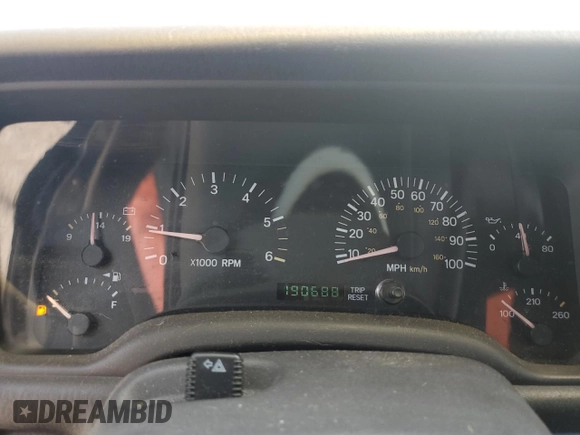 2001 Jeep Cherokee Sport with VIN 1J4FT48S31L596648, listed as a Copart auction lot 54101345 with 190,688 mi miles and Clean title. Bid and sale history available at DreamBid. Image 9.