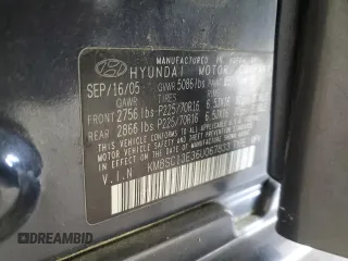 2006 Hyundai Santa Fe GLS z VIN KM8SC13E36U067833, wystawiony jako Copart lot #58409105 z przebiegiem 171 550 mil mil oraz Szkoda całkowita • Salvage title. Historia ofert i sprzedaży dostępna na DreamBid. Obrazek 13.