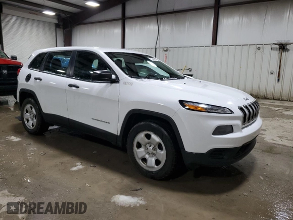 2017 Jeep Cherokee Sport with VIN 1C4PJMAB2HW523967, listed as a Copart auction lot 39271804 with 122,719 mi miles and Clean Title. Bid and sale history available at carsss.com. Image 4.