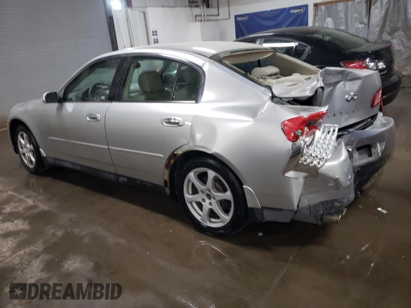 2004 Infiniti G35 w/Leather z VIN JNKCV51FX4M703276, wystawiony jako Copart lot #76918474 z przebiegiem 87 284 mil mil oraz Szkoda całkowita • Salvage title. Historia ofert i sprzedaży dostępna na DreamBid. Obrazek 2.