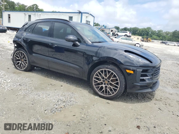 2021 Porsche Macan S with VIN WP1AB2A56MLB36771, listed as a Copart auction lot 59858095 with Not provided miles and Salvage title. Bid and sale history available at DreamBid. Image 4.