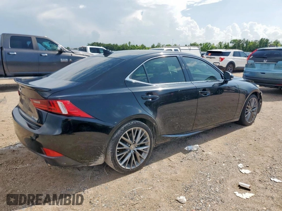 2014 Lexus IS 250 with VIN JTHBF1D29E5030695, listed as a Copart auction lot 61001615 with 98,269 mi miles and Salvage title. Bid and sale history available at DreamBid. Image 3.