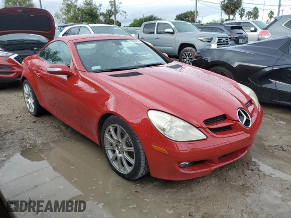 2005 Mercedes-Benz SLK-Class with VIN WDBWK56F25F037759, listed as a Copart auction lot 73994784 with 79,293 mi miles and Non Repairable. Bid and sale history available at carsss.com. Image 4.