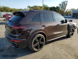 2017 Porsche Cayenne GTS with VIN WP1AD2A25HLA81008, listed as a Copart auction lot 48987185 with 76,800 mi miles and Salvage Title. Bid and sale history available at carsss.com. Image 3.