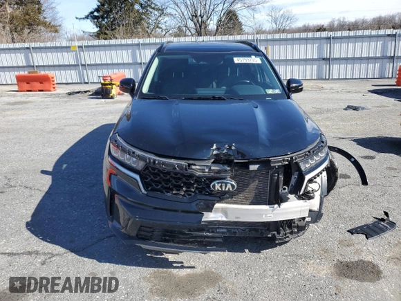 2021 Kia Sorento S with VIN 5XYRL4LCXMG009364, listed as a Copart auction lot 45799705 with 37,641 mi miles and Salvage Title. Bid and sale history available at DreamBid. Image 5.