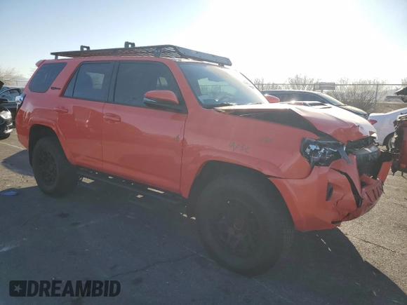 2023 Toyota 4Runner TRD Pro with VIN JTELU5JR5P6135571, listed as a Copart auction lot 43083975 with 19,428 mi miles and Salvage title. Bid and sale history available at DreamBid. Image 4.
