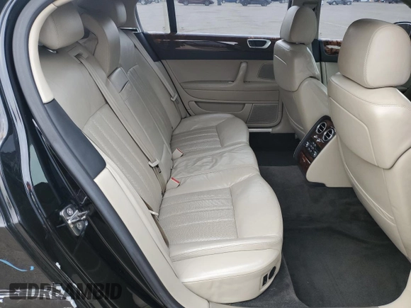 2007 Bentley Flying Spur with VIN SCBBR93W778040920, listed as a Copart auction lot 48711225 with 100,528 mi miles and Salvage title. Bid and sale history available at DreamBid. Image 11.