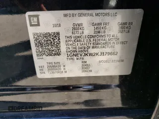 2019 Chevrolet Traverse RS with VIN 1GNEVJKW2KJ179662, listed as a Copart auction lot 69787013 with 103,249 mi miles. Bid and sale history available at carsss.com. Image 13.