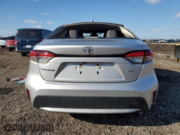 2020 Toyota Corolla LE with VIN JTDHPRAEXLJ027105, listed as a Copart auction lot 50351265 with 93,251 mi miles and Salvage Title. Bid and sale history available at carsss.com. Image 6.