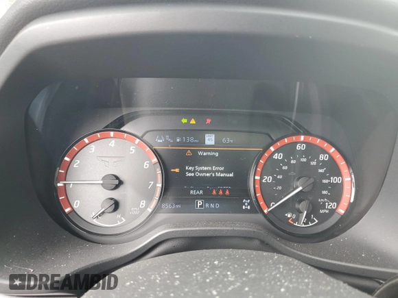 2024 Nissan Titan Pro-4X z VIN 1N6AA1ED3RN116454, wystawiony jako Copart lot #43611905 z przebiegiem 8 563 mil mil oraz Szkoda całkowita • Salvage title. Historia ofert i sprzedaży dostępna na DreamBid. Obrazek 9.