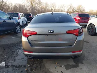 2013 Kia Optima LX with VIN 5XXGM4A77DG166140, listed as a IAAI auction lot 41881144 with 185,391 mi miles. Bid and sale history available at carsss.com. Image 16.