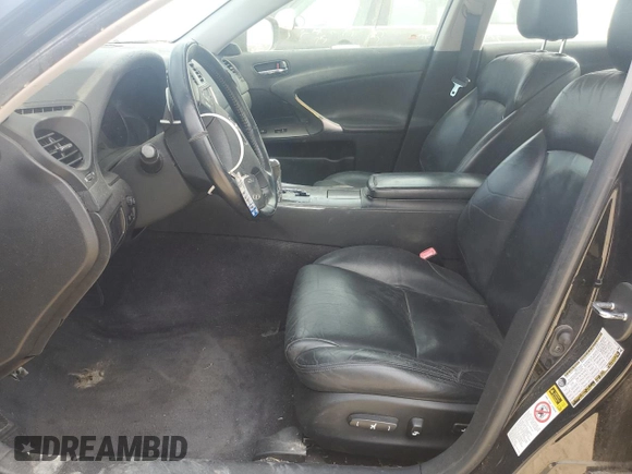 2007 Lexus IS with VIN JTHBK262172045792, listed as a Copart auction lot 52644925 with 186,609 mi miles and Salvage Title. Bid and sale history available at carsss.com. Image 7.