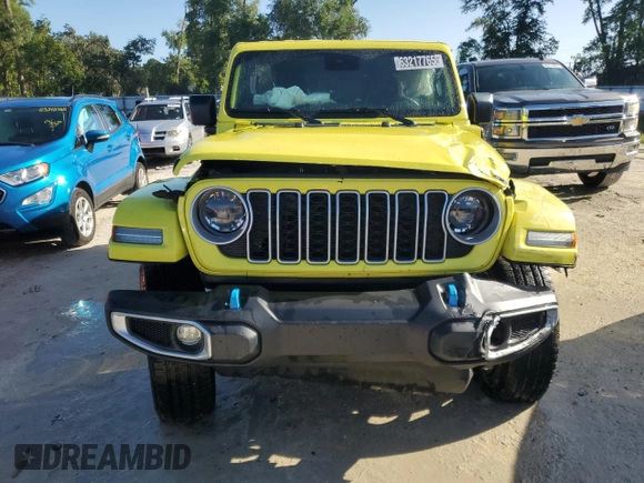2024 Jeep Wrangler Sahara with VIN 1C4RJXP6XRW238620, listed as a Copart auction lot 63217765 with 29,304 mi miles and Clean title. Bid and sale history available at DreamBid. Image 5.
