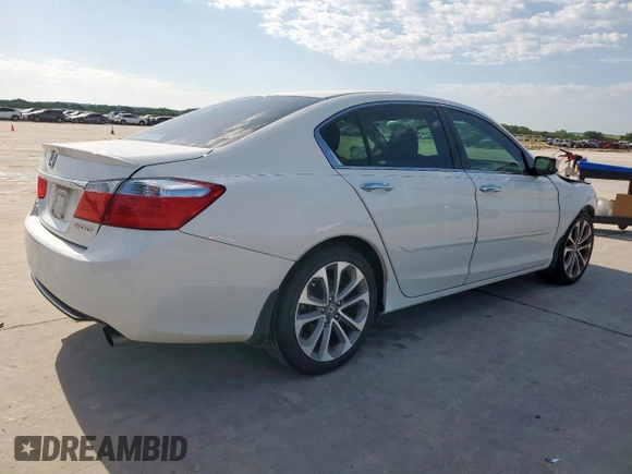 2013 Honda Accord Sport with VIN 1HGCR2F57DA045164, listed as a Copart auction lot 55986915 with 92,937 mi miles and Salvage Title. Bid and sale history available at DreamBid. Image 3.