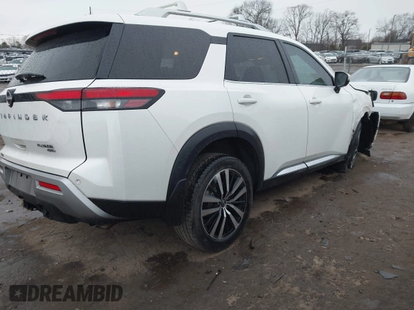 2023 Nissan Pathfinder Platinum с VIN 5N1DR3DJ6PC207668, выставлен на аукционе IAAI как лот 41532859 с пробегом 34 925 миль миль и . История ставок и продаж доступна на DreamBid. Изображение 4.