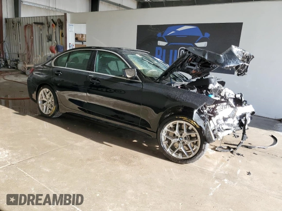 2025 BMW 3 Series 330i xDrive with VIN 3MW89CW02S8F08011, listed as a Copart auction lot 53448925 with 0 mi miles and Non Repairable. Bid and sale history available at carsss.com. Image 4.