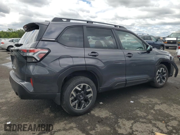 2025 Subaru Forester Premium with VIN JF2SLDDCXSH501267, listed as a Copart auction lot 57899865 with 4,147 mi miles and Salvage title. Bid and sale history available at DreamBid. Image 3.