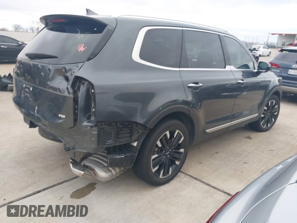 2023 Kia Telluride SX Prestige X-Pro with VIN 5XYP5DGC3PG329805, listed as a IAAI auction lot 41289569 with 44,380 mi miles and . Bid and sale history available at DreamBid. Image 4.