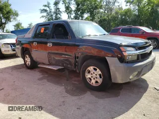 2002 Chevrolet Avalanche with VIN 3GNEC13T52G114056, listed as a Copart auction lot 58033535 with 332,160 mi miles and Salvage title. Bid and sale history available at DreamBid. Image 4.
