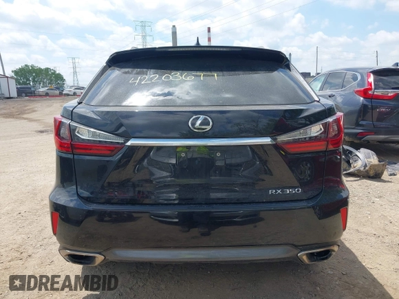 2017 Lexus RX 350 with VIN 2T2BZMCA8HC066061, listed as a IAAI auction lot 42203677 with 165,618 mi miles and . Bid and sale history available at DreamBid. Image 16.